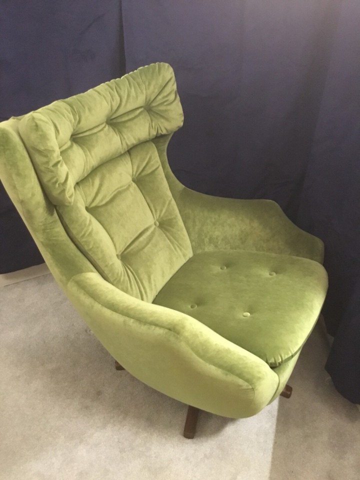 Parker Knoll Statesman Egg Chair, Swivel Armchair Vintage Retro Mid