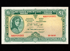 IRELAND 1  POUND 1955  P-57c   EF