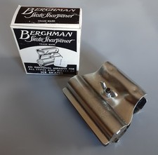 VINTAGE BERGHMAN ICE SKATE SHARPENER with Original Box