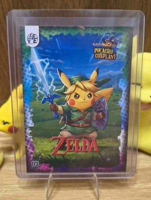 Link Pikachu Cosplay - The Legend of Zelda - Snowflake Holo - FE 173 - NM