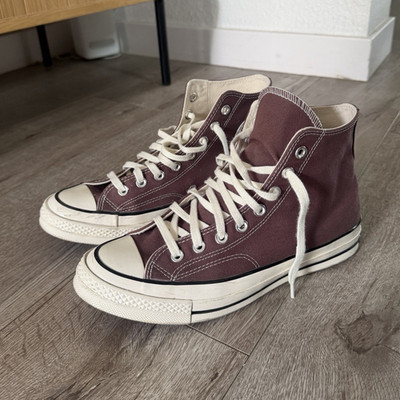 Converse Chuck Taylor All Star High Top Burgundy Mauve Sneakers Unisex US9 EU42