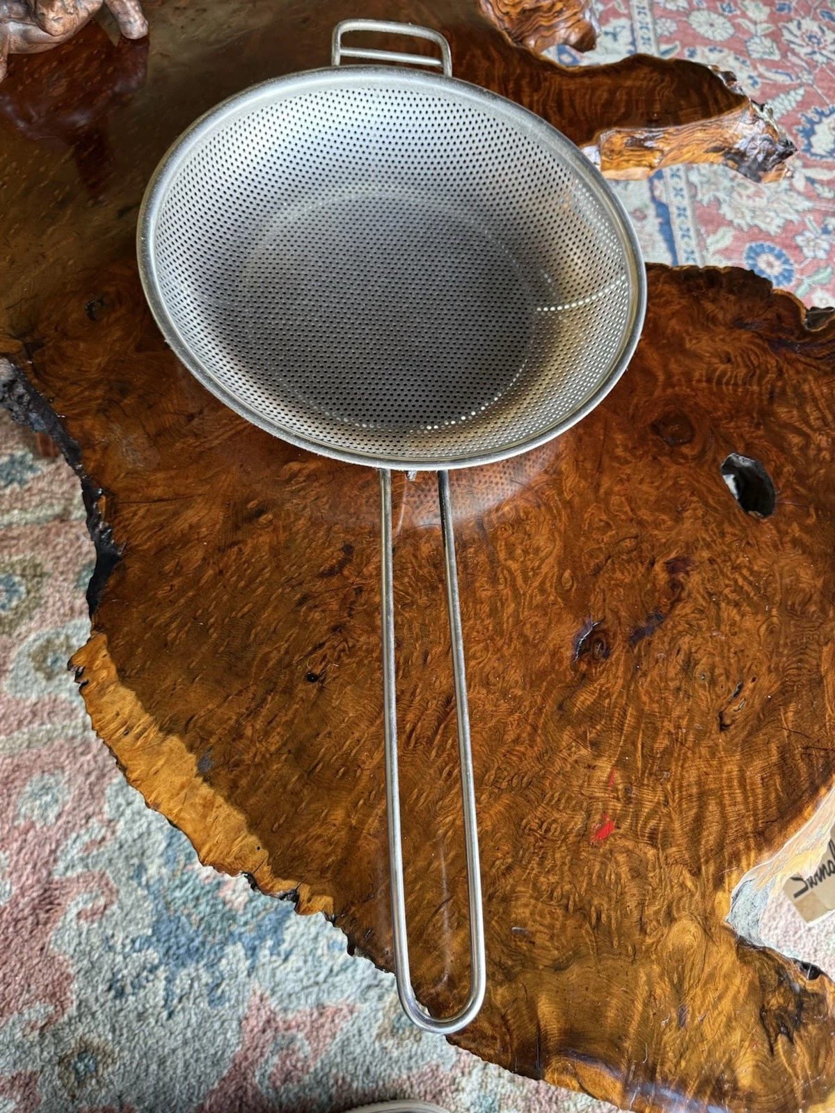 Kitchen Strainer Fine Mesh Filter With Handle Stainless Steel
