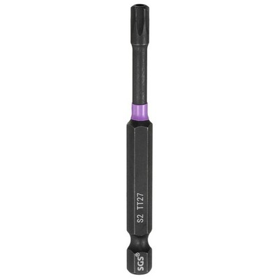 TT27 Torx Impact Screwdriver Bit 1/4'' Hex Shank 3'' Long Magnetic with Hole