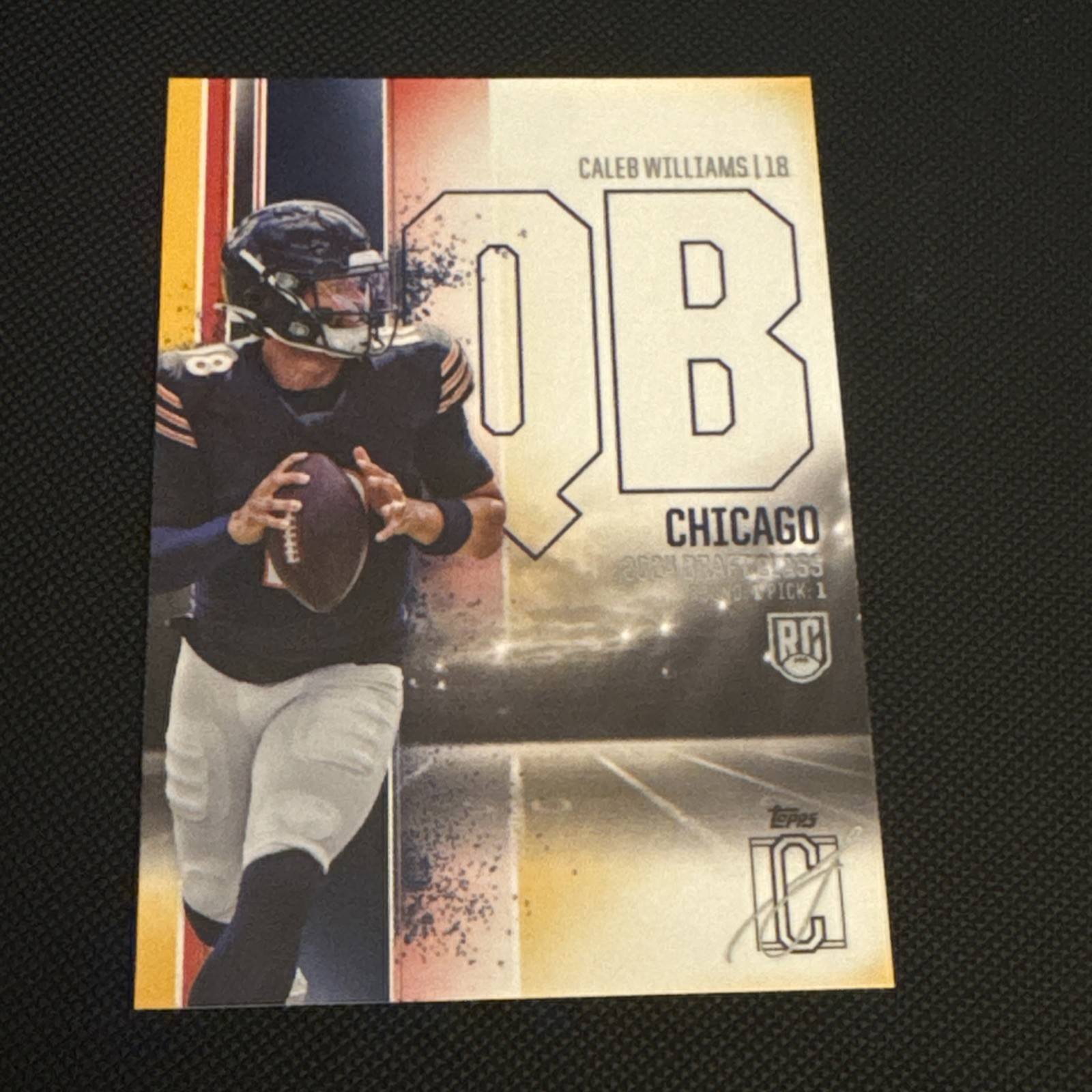 2024 Topps Signature Class #84 Caleb Williams Red & Yellow