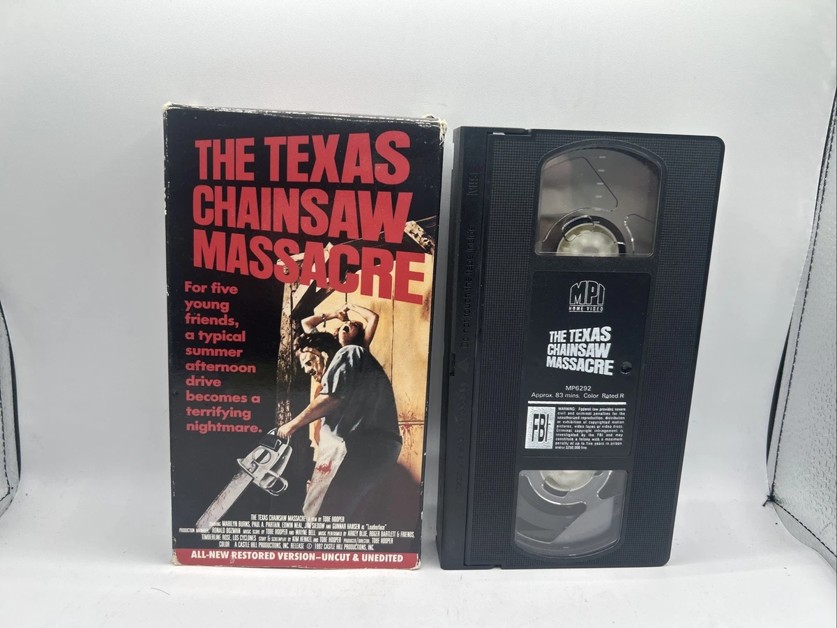 The Texas Chainsaw Massacre R Rated Horror VHS Tapes for sale | eBay