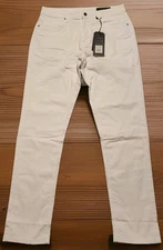 NWT The Perfect Jean NYC Athletic Fit  White Blanco Size 36Wx36L Denim Stretch 