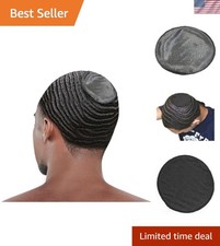 Crown Patch 360 Waver's Compression - 2pc Silky Hair Wave Accessory - Black