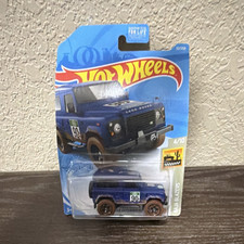 Hot Wheels Land Rover Defender 90 Baja Blazers Diecast Car 1:64 Blue Brown 2021