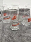 Vintage 7 Up The Un Cola Upside Down Glass Set of 4