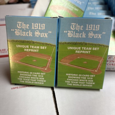 2 pk ~ 1919 BLACK SOX UNIQUE TEAM SET REPRINT 25+1 Shoeless Joe Jackson LN Cards
