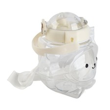 Large Water Bottle 1000ml Cartoon Bear Shape Drinking Bottle With Straw Strap