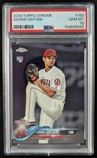 2018 Topps Chrome SHOHEI OHTANI Rookie RC Los Angeles Angels #150 PSA 10