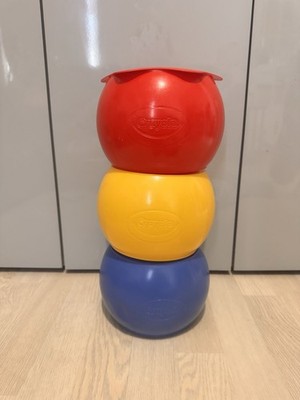 Crayola Stapeltöpfe rot/gelb/blau guter Zustand 