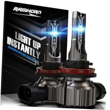  Light bulbs, 300% brightness Upgraded, 1:1 Mini Size Plug and Play Fog H11