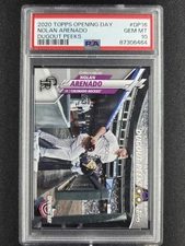 Nolan Arenado 2020 Topps Opening Day Dugout Peeks Variation SSP #DP16 PSA 10