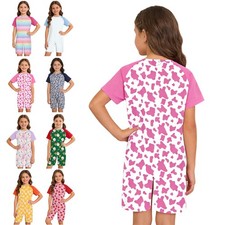US YiZYiF Kid Special Needs Adaptive Clothing Anti-Strip Romper Printed Jumpsuit