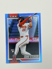 2026 Topps Series 1 Blue Foil Chad Stevens #232 RC 097/150 Angels
