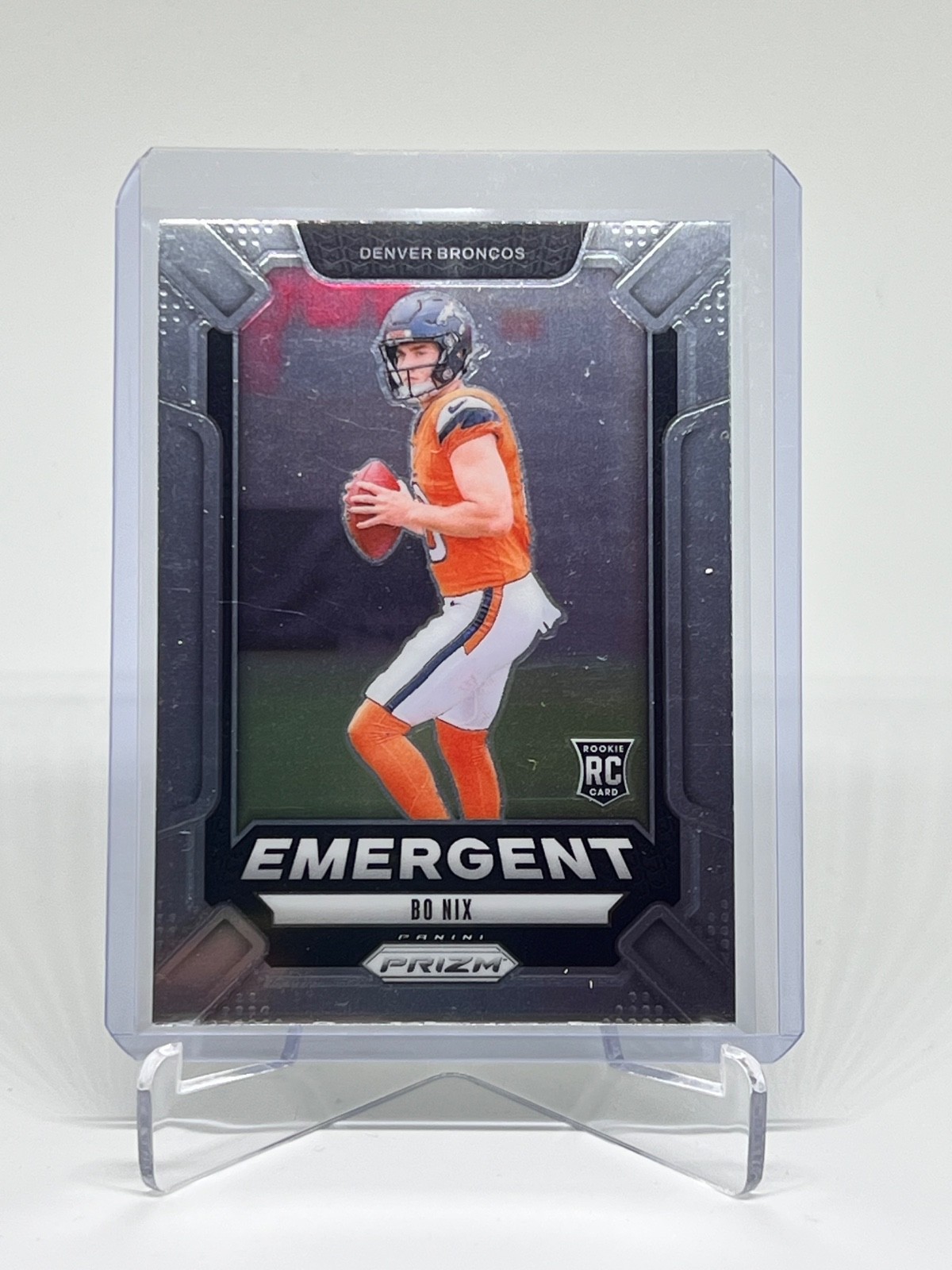 Bo Nix Panini Prizm Emergent #3 Base