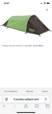 Eureka!  Solitaire AL 3-season Back Packing Hiking Bivy Tent 2 Pounds  1 Person