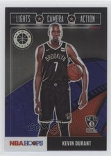 2019-20 NBA Hoops Premium Stock Lights Camera Action Purple Kevin Durant #1 01i1