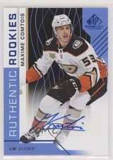 2018-19 Upper Deck SP Game Used Authentic Rookies Blue Maxime Comtois Auto 1t6s
