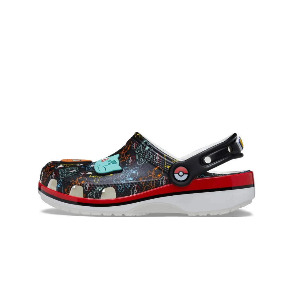 Crocs x Pokemon tamanco clássico "Pokemon Starters" sandálias infantis 211345-90H - Imagem 4 de 4