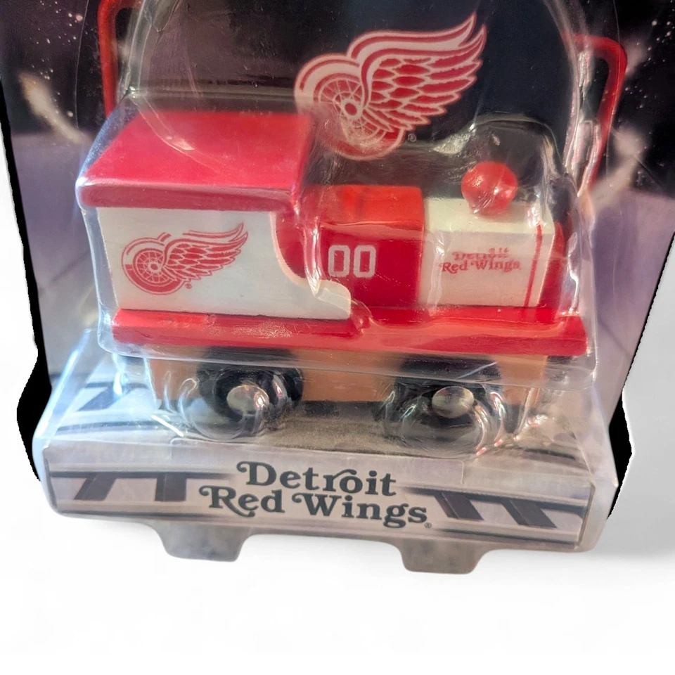 NHL Real Wood Toy Train by MasterPieces Puzzle Detroit Red Wings - Image 2 of 3