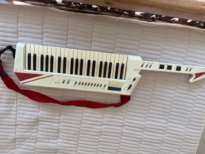 Casio AZ-1 41 key keytar, white, a few keys not working, modified w paint