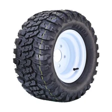 WANDA Golf Cart Tire & wheel 20X10-10 4-Ply on 4X4" PCD White Wheel-14054