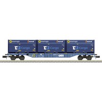Minitrix 18434 N Containdertragwagen Der Gatx