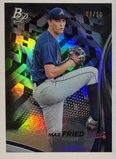 Max Fried 2017 Bowman Platinum Top Prospects Black Foil Rookie #d 8/10 #TP-MF Rc