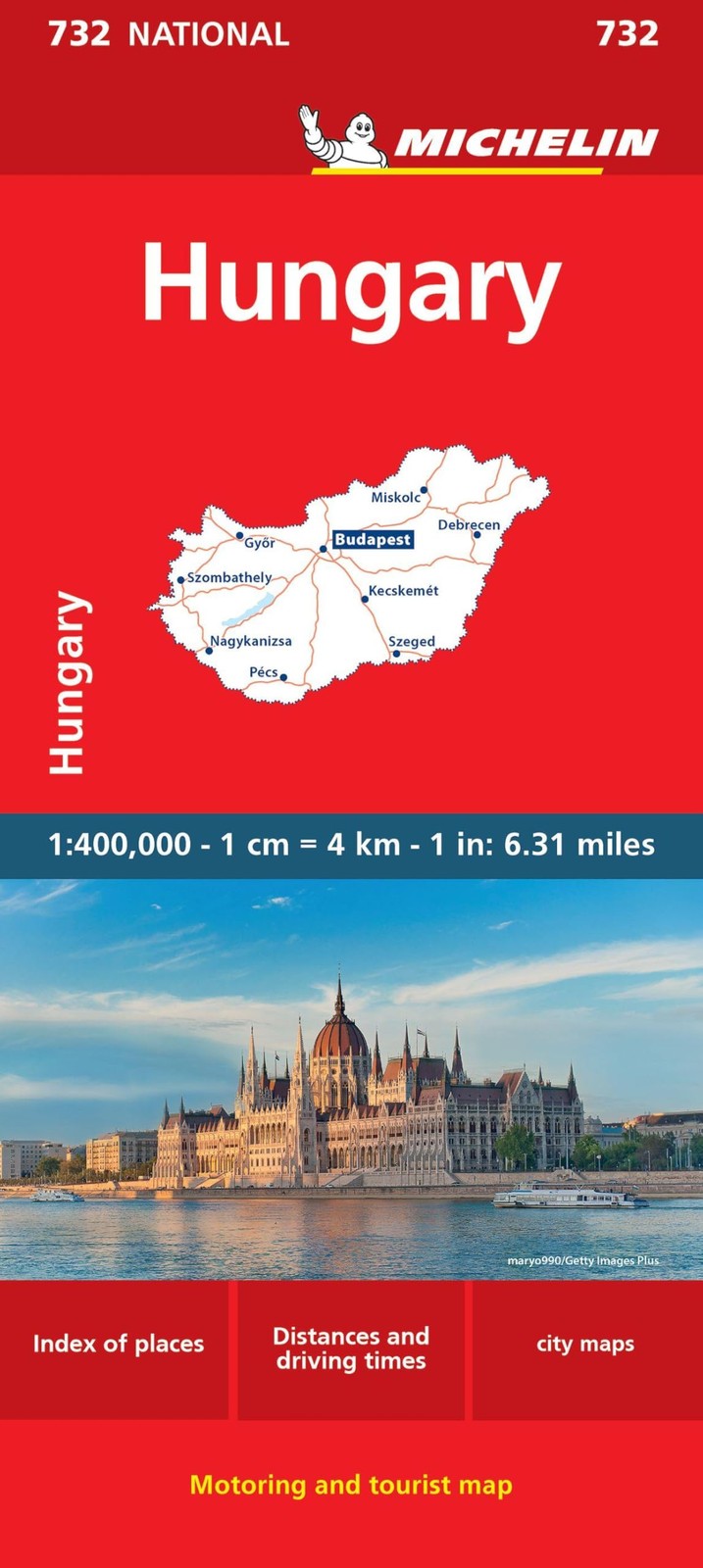 Hungary Michelin National Map 732 - Image 3