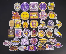 Football Vinyl Decal Stickers Skol Purple Reign Viktor Once Minnesota Vikings