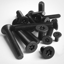 Image of Black Stainless Steel Torx Pin Countersunk Security Screw