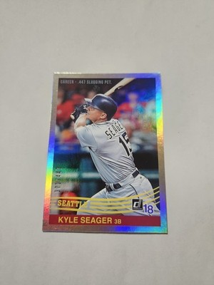 2018 Panini Donruss Kyle Seager Career Stat Line /447 #260 Seattle Mariners