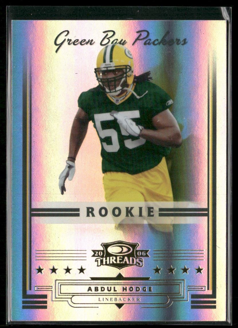 2006 Donruss Threads Abdul Hodge RC /999 Iowa Hawkeyes #193