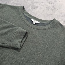 Orvis Pullover Sweater Mens XL Green Crewneck Soft Fleece Classic Fit