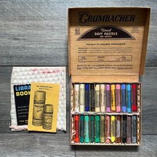Vintage Grumbacher Finest Soft Pastels 24 Full Length Set No 00/2 USA