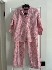 Lauren Ralph Lauren Pajama Set Womens XS Pink Floral Cotton