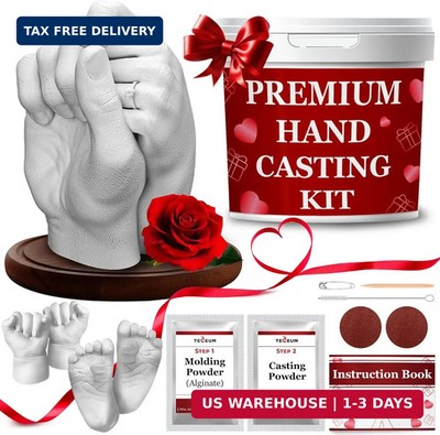TECEUM Hand Casting Kit - Unique Fathers Day Dad Gifts for Husband, Babies & Adu