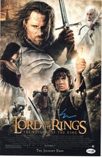 Elijah Wood signed 11x17 Poster Frodo Baggins The Lord of the Rings JSA