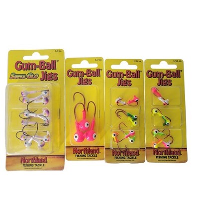 4 PACKS Northland Fishing Tackle Gum Ball Jigs Fishing Lures