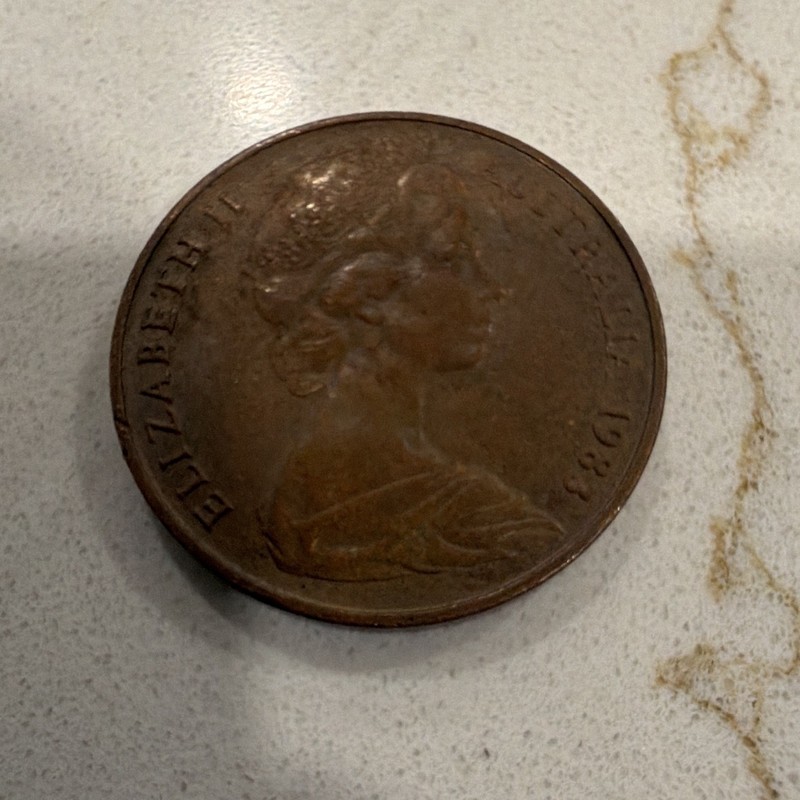 1983 Elizabeth II Australia 2 Cents Coin