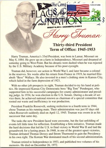 Dr Jim Stamps Maximum Card American Flag Tree Forever Fdc