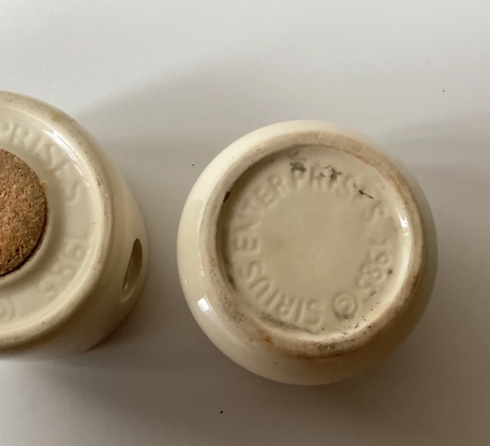 Quemador calentador de popurrí Sirius Enterprises 1985 vintage color marfil y floral Foto 4 de 4