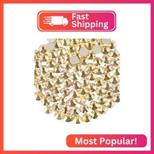 beadsland Flat Back Crystal Rhinestones Round Gems for Nail Art and Craft Glue F