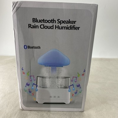 Bluetooth Speaker Rain Cloud Humidifier 7 Color Atmosphere Light Timer Remote