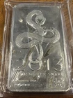 2013 YEAR OF THE SNAKE 10 OZ SILVER BAR, FACTORY SEALED