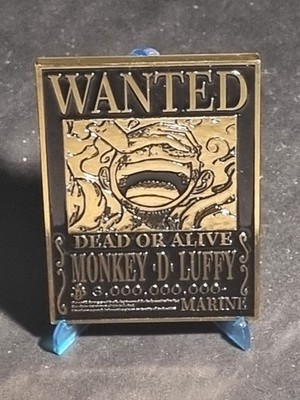 MONKEY D LUFFY - GEAR 5 - ONE PIECE - WANTED - BLACK GOLD METAL CARD - 82 OF 99