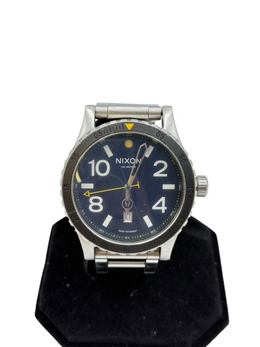 NIXON THE DIPLOMAT 200METALS Men's Watch Navy Dial Analog Round - Picture 2 of 8